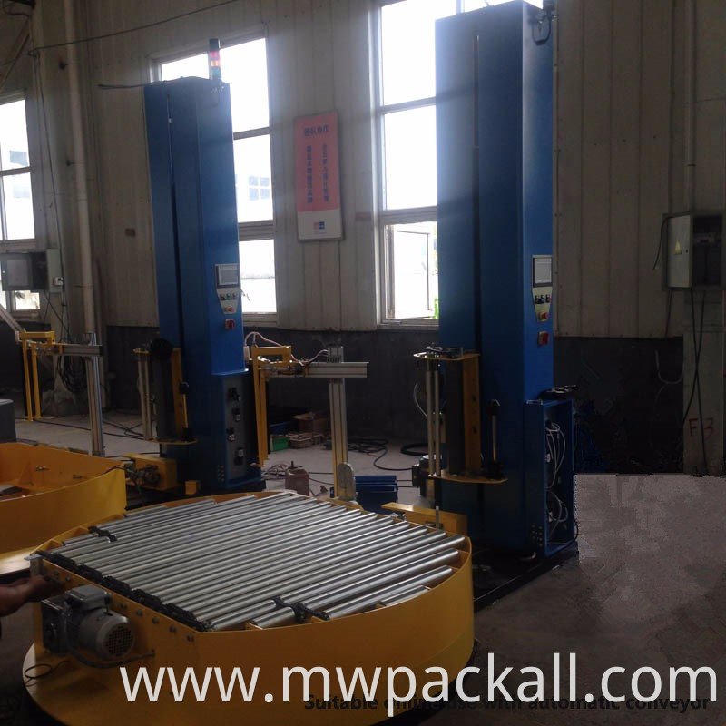 Automatic pallet stretch film wrapping machine and wrapper for hot sale